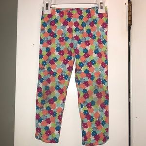 Girls floral Capri leggings size M (7/8) Gymboree